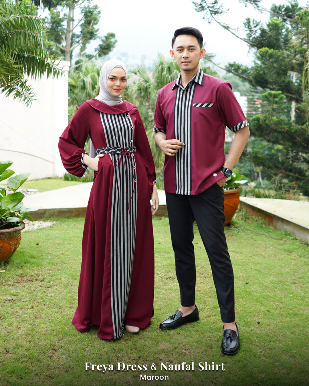 Couple-Freya-Dress-Maroon